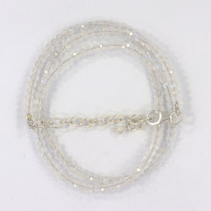 Rainbow Moonstone 3mm Beads Necklaces