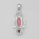 925 Silver Black Rutile Quartz Pendants