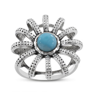 925 Sterling Silver Larimar Rings
