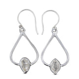 Natural Herkimer Diamond Gemstone Earrings