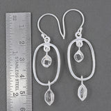 Herkimer Diamond Gemstone  Earrings