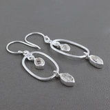 Herkimer Diamond Gemstone  Earrings