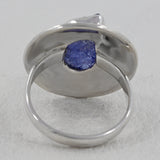 Raw Tanzanite Natural Gemstone Handmade Sterling Silver Ring