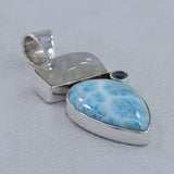 Rainbow Moonstone Silver Pendant