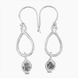 925 Silver Herkimer Quartz Earrings