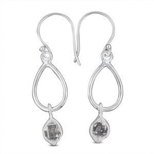 925 Silver Herkimer Quartz Earrings