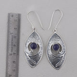 Natural Tanzanite Cabochon Oval Shape Pendant Set