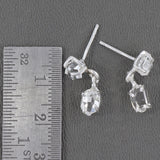 Herkimer Diamond Gemstone Stud Earring