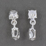 Herkimer Diamond Gemstone Stud Earring