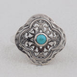 Mexican Turquoise 925 Sterling Silver Pendant Set