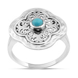 Mexican Turquoise 925 Sterling Silver Pendant Set