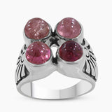 Natural Tourmaline 925 Sterling Silver Rings