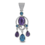 Purple Amethyst 925 Sterling Silver Pendant