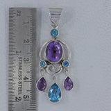 925 Sterling Silver Amethyst Pendant