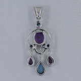 Purple Amethyst 925 Sterling Silver Pendant