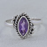 925 Sterling Silver Amethyst Rings