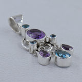 925 Sterling Silver Amethyst Pendant