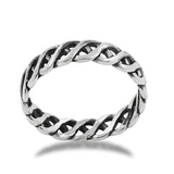 925 Sterling Silver DNA Band Ring Daily Wear