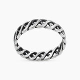 925 Sterling Silver DNA Band Ring Daily Wear