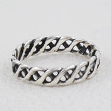 925 Sterling Silver DNA Band Ring Daily Wear