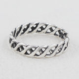 925 Sterling Silver DNA Band Ring Daily Wear