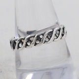 925 Sterling Silver DNA Band Ring Daily Wear