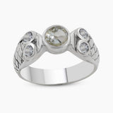 Blue Topaz Silver Rings