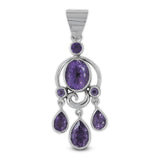 925 Sterling Silver Amethyst Pendant