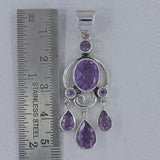 Purple Amethyst 925 Sterling Silver Pendant