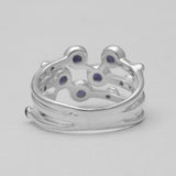 Amethyst Silver Rings