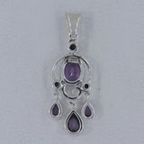 Purple Amethyst 925 Sterling Silver Pendant