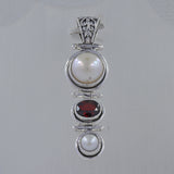 925 Sterling Silver Pearl Pendant