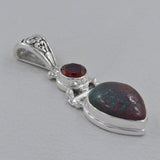 Rainbow Calsilica 925 Sterling Silver Pendant