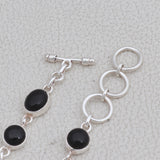 Black Onyx Silver Bracelets