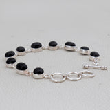 Black Onyx Silver Bracelets