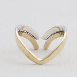 925 Silver Gold Plated Adjustable Rings