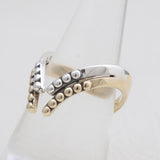925 Silver Gold Plated Adjustable Rings