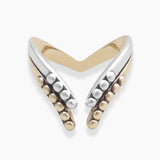 925 Silver Gold Plated Adjustable Rings