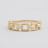 925 Silver Gold Plated Band Rings