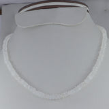 Natural Rainbow Moonstone Rondelle Beads Necklace