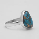 925 Silver Blue Copper Turquoise Rings