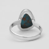 925 Silver Blue Copper Turquoise Rings