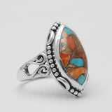 Crazy Lace Agate Silver Rings