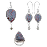 Sonara Dendritic Opal 925 Sterling Silver Jewelry Set