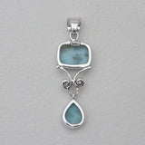 925 Silver Rainbow Moonstone Pendants