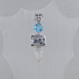 Dendritic Opal With Multi Gemstone Pendant