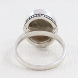 925 Sterling Silver Abalone Shell Ring