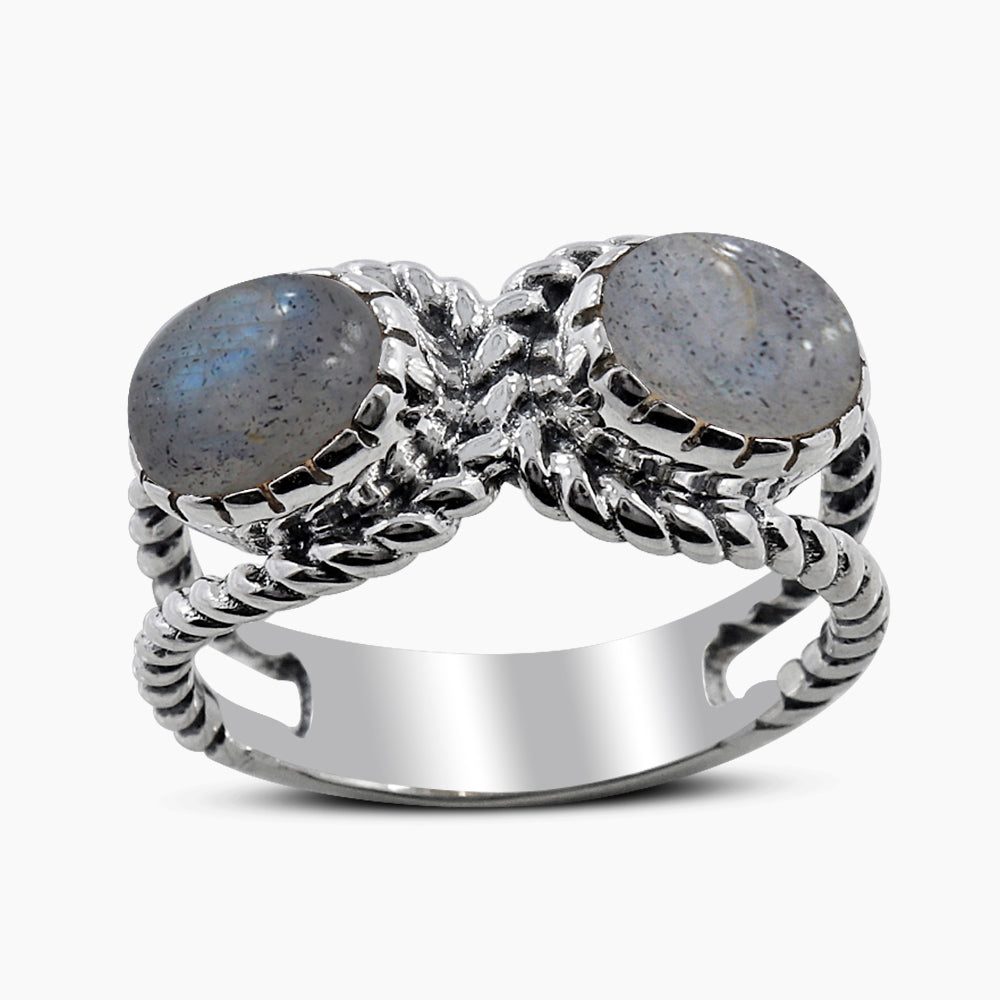 925 Sterling Silver Labradorite Rings