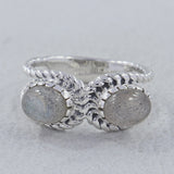 925 Starling Silver Labradorite Ring