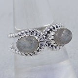 Labradorite Gemstone Sterling Silver Ring